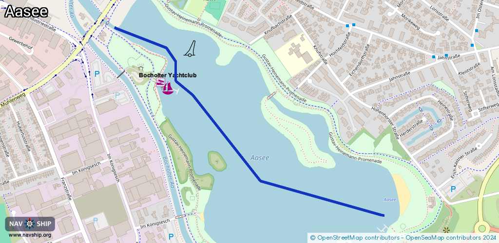 Routenverlauf Aasee