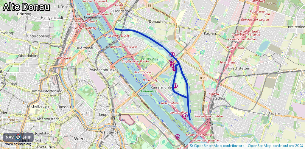 Route Alte Donau