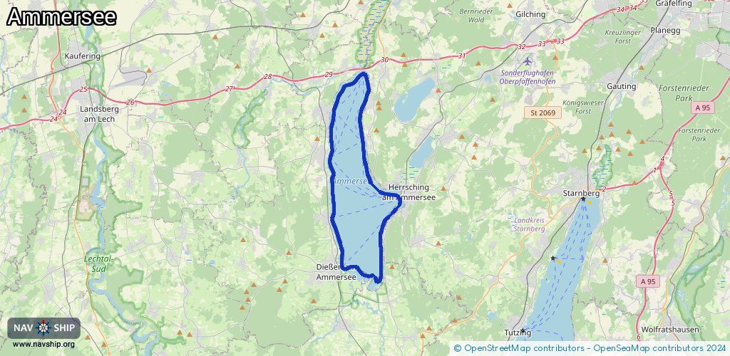 Routenverlauf Ammersee