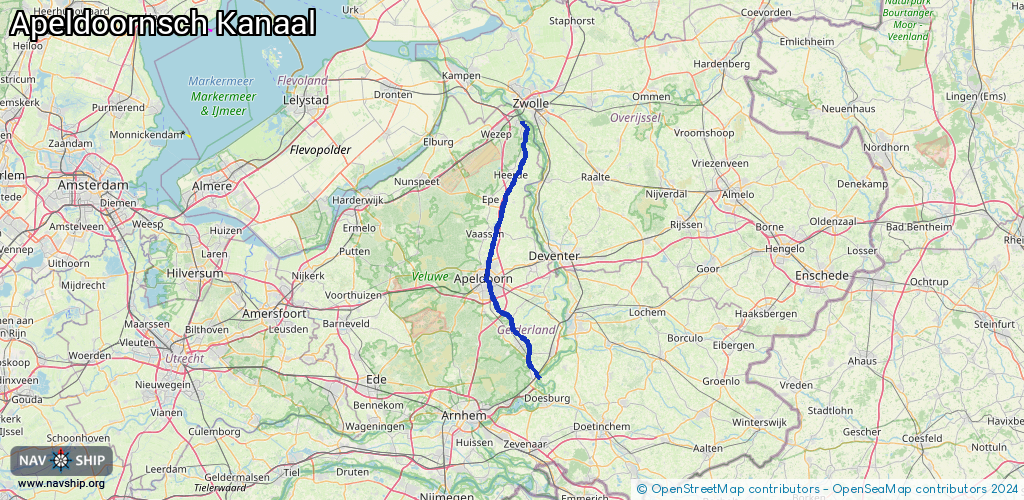 Route Apeldoornsch Kanaal