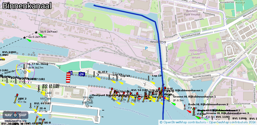 Routenverlauf Binnenkanaal