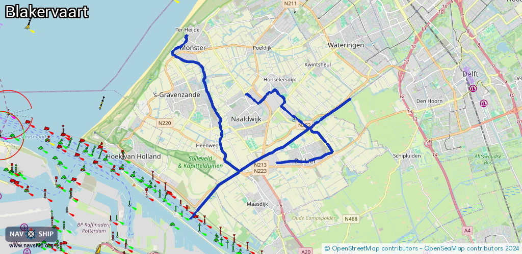 Routenverlauf Blakervaart