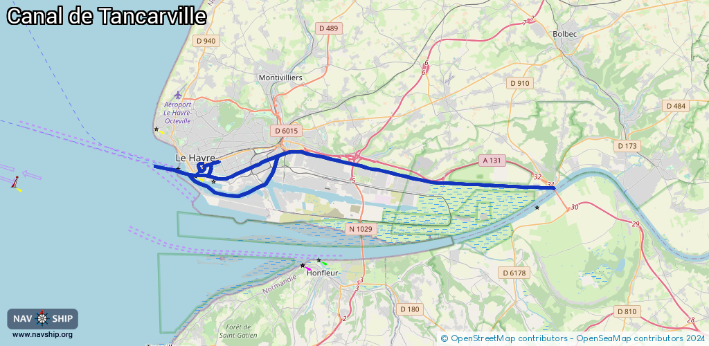 Route Canal de Tancarville