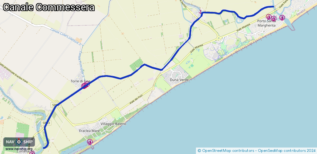 Route Canale Commessera