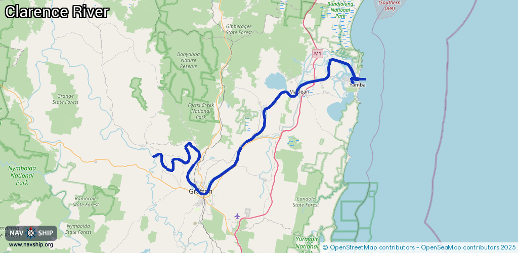 Route Clarence River