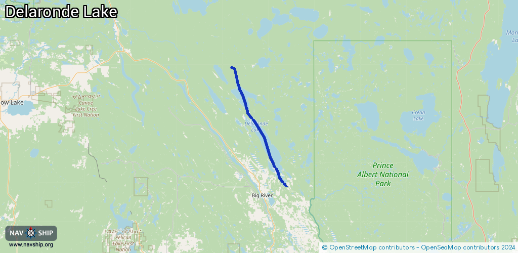 Route Delaronde Lake