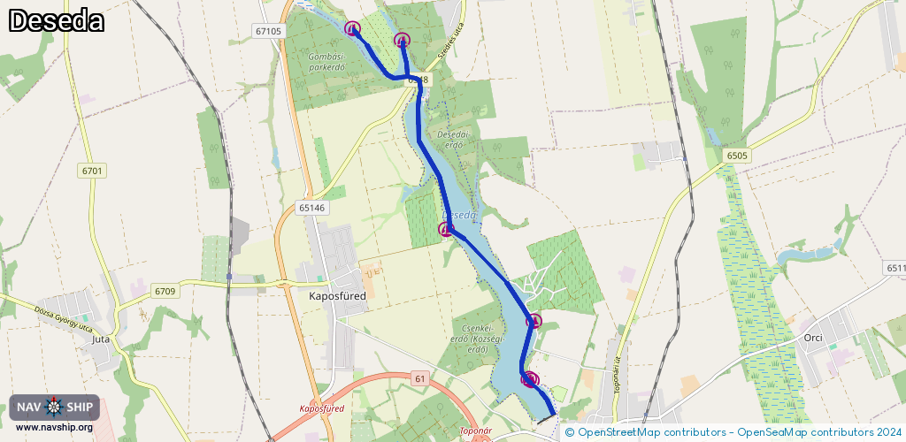 Routenverlauf Deseda