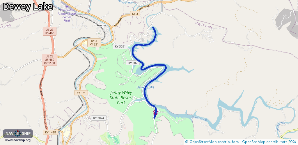 Route Dewey Lake
