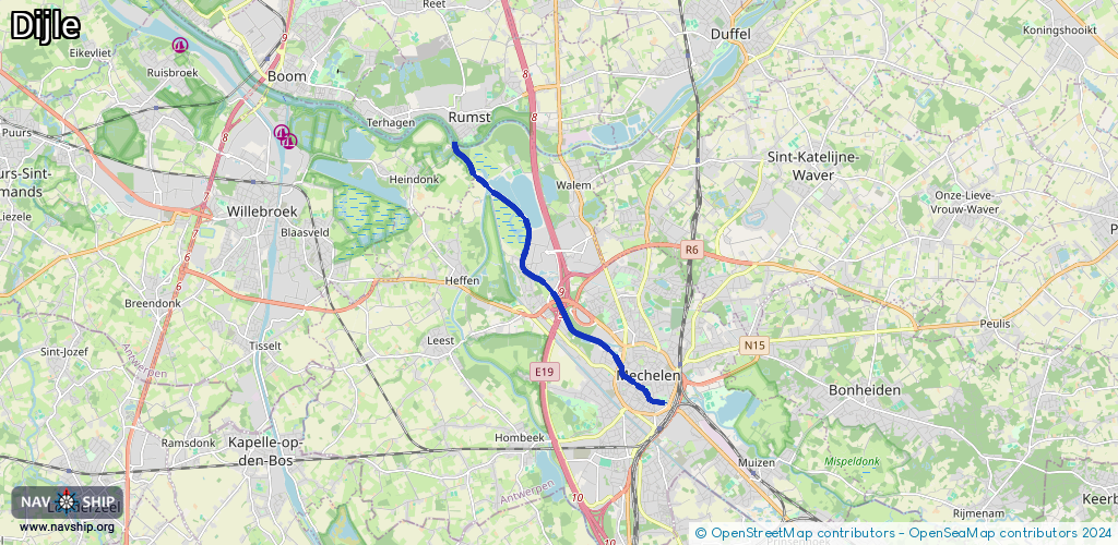 Routenverlauf Dijle