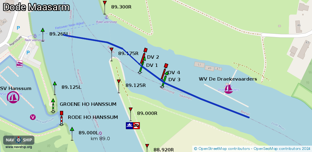 Route Dode Maasarm