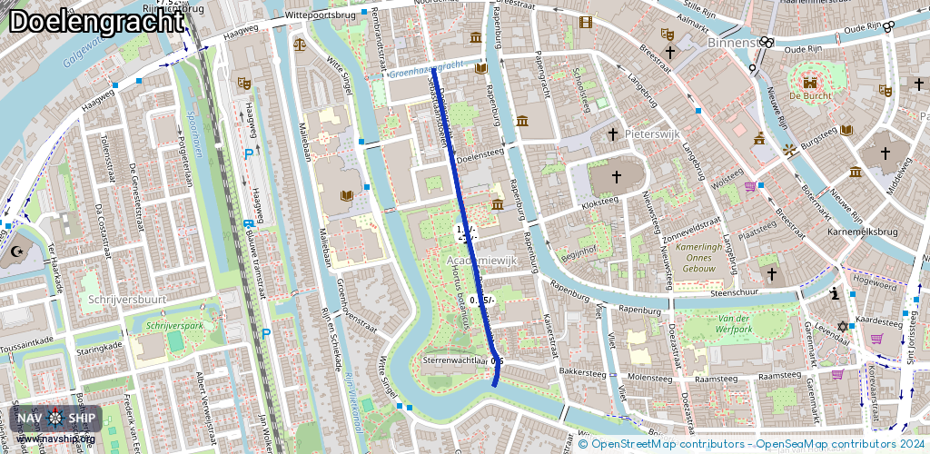 Routenverlauf Doelengracht