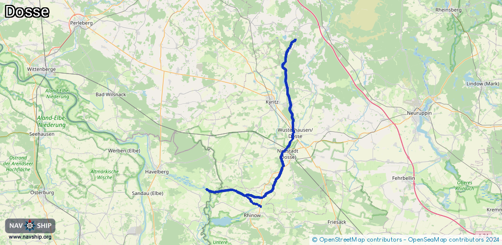 Routenverlauf Dosse
