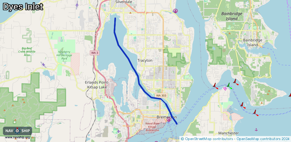 Route Dyes Inlet