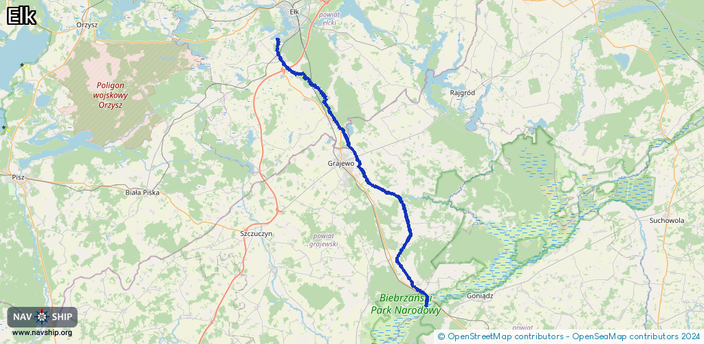 Routenverlauf Elk