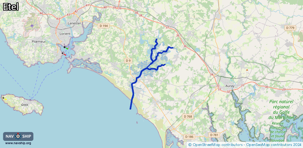 Routenverlauf Etel