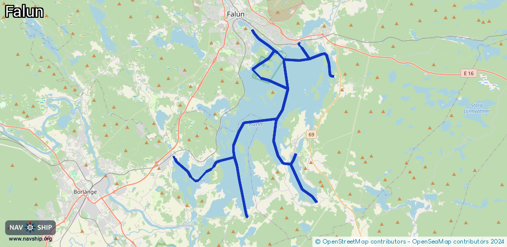 Routenverlauf Falun