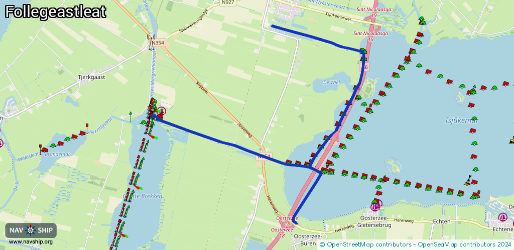 Route Follegeastleat
