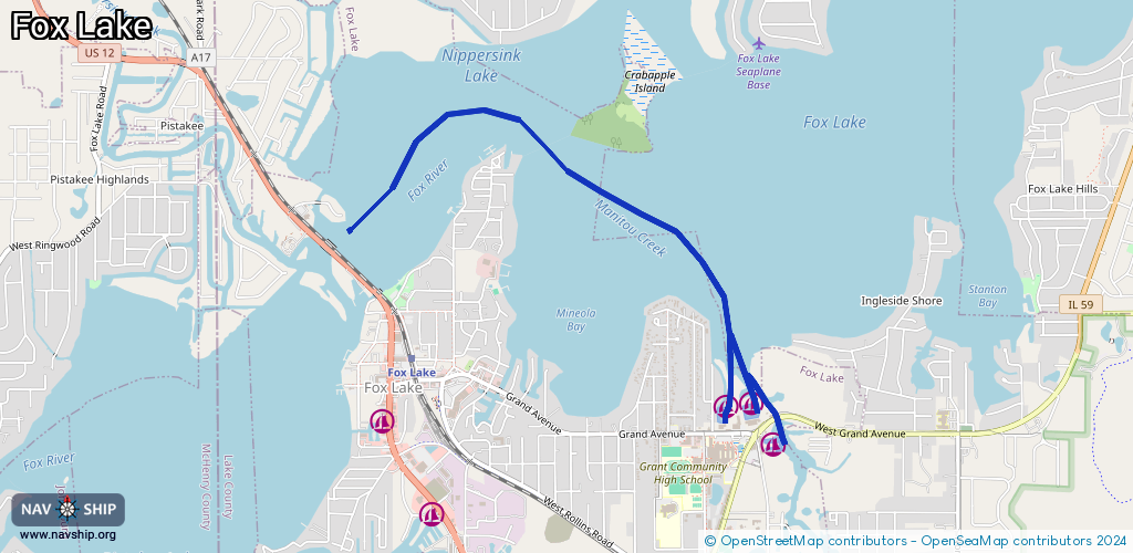 Route Fox Lake