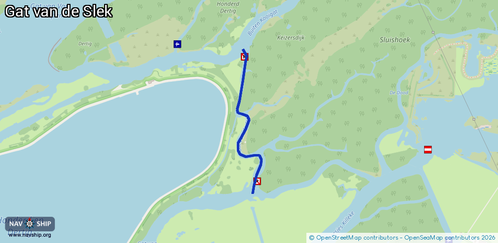 Route Gat van de Slek