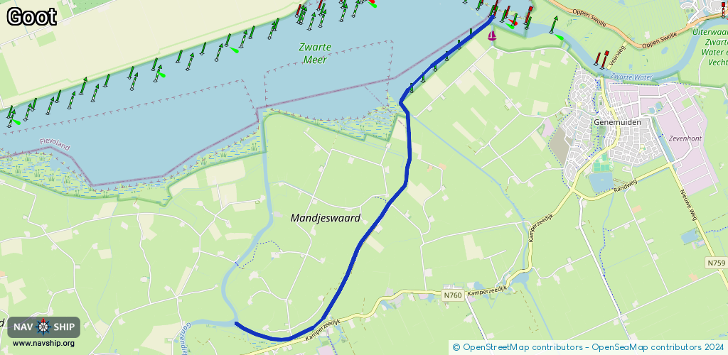 Routenverlauf Goot