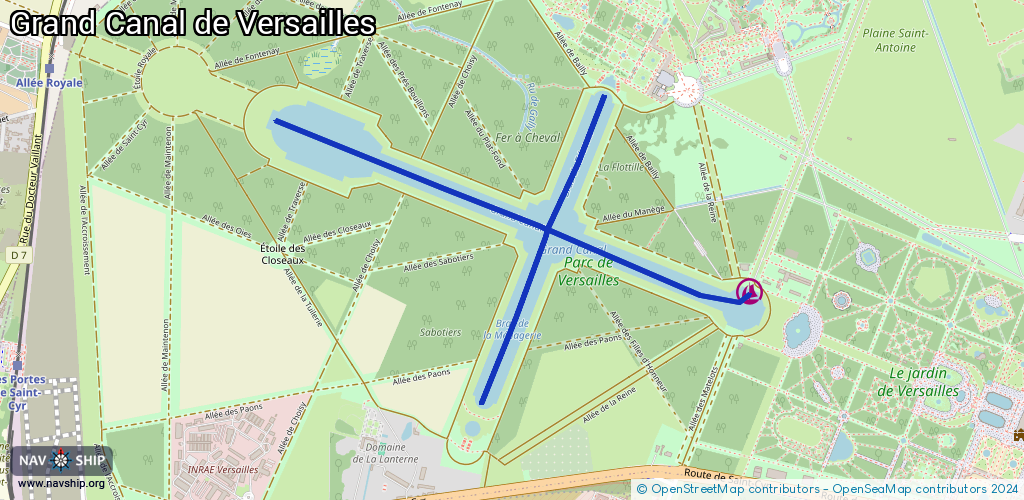 Route Grand Canal de Versailles