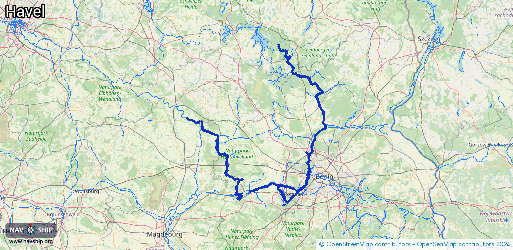 Routenverlauf Havel