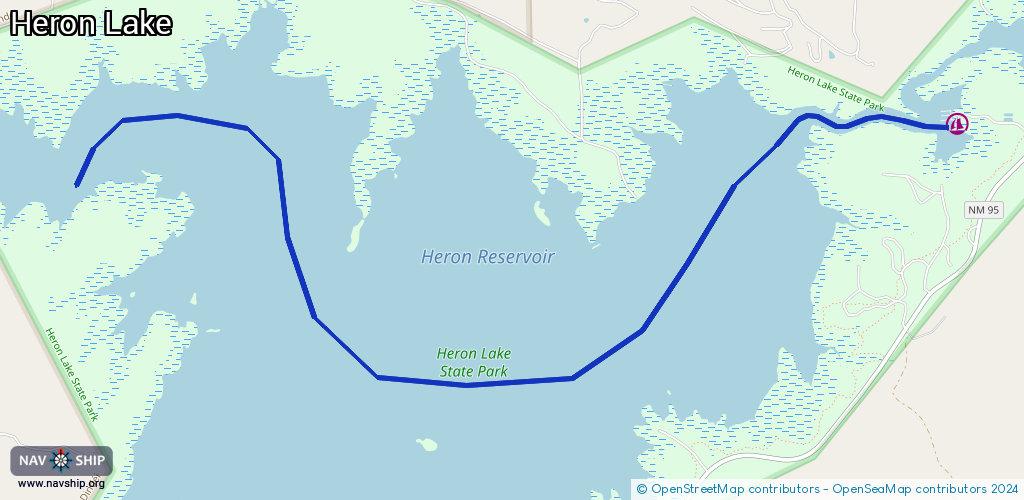 Routenverlauf Heron Lake