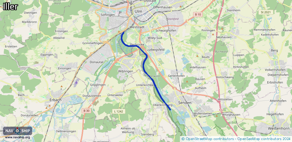 Routenverlauf Iller