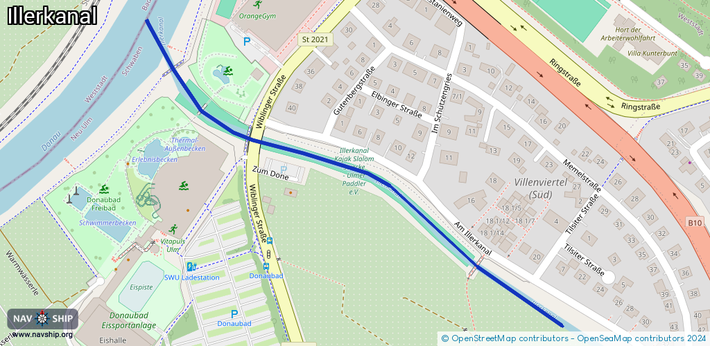 Routenverlauf Illerkanal