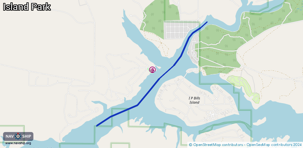 Routenverlauf Island Park