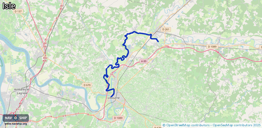Routenverlauf Isle
