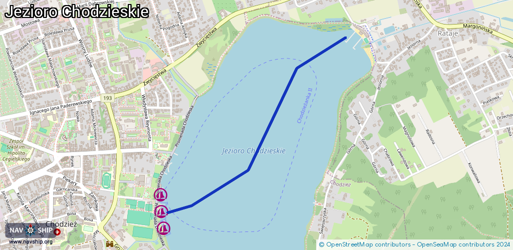Routenverlauf Jezioro Chodzieskie