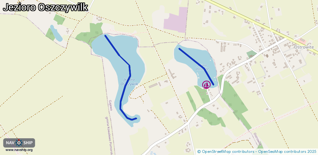 Routenverlauf Jezioro Oszczywilk