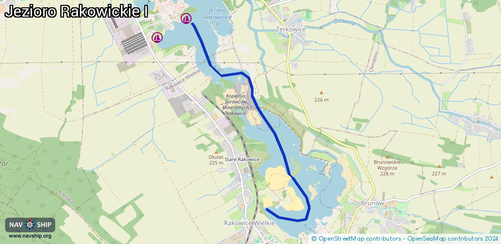 Routenverlauf Jezioro Rakowickie I