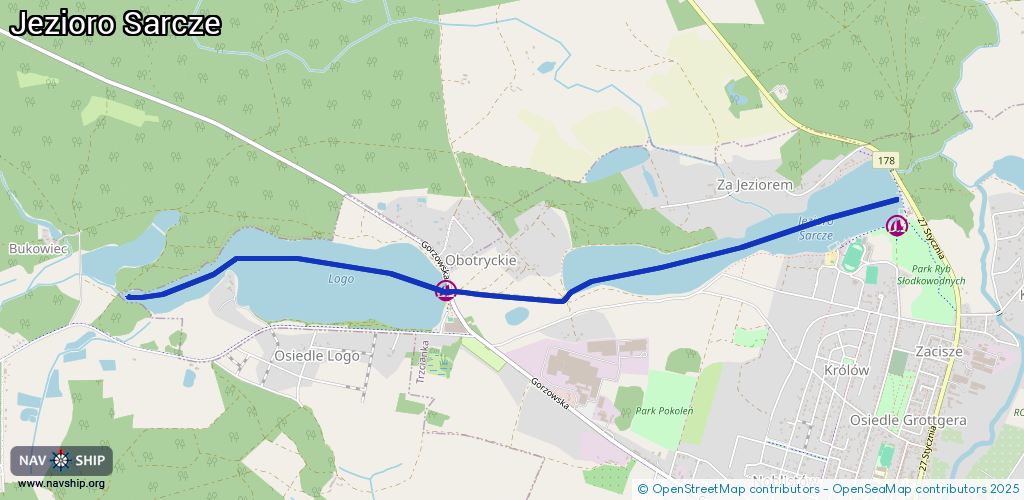 Route Jezioro Sarcze