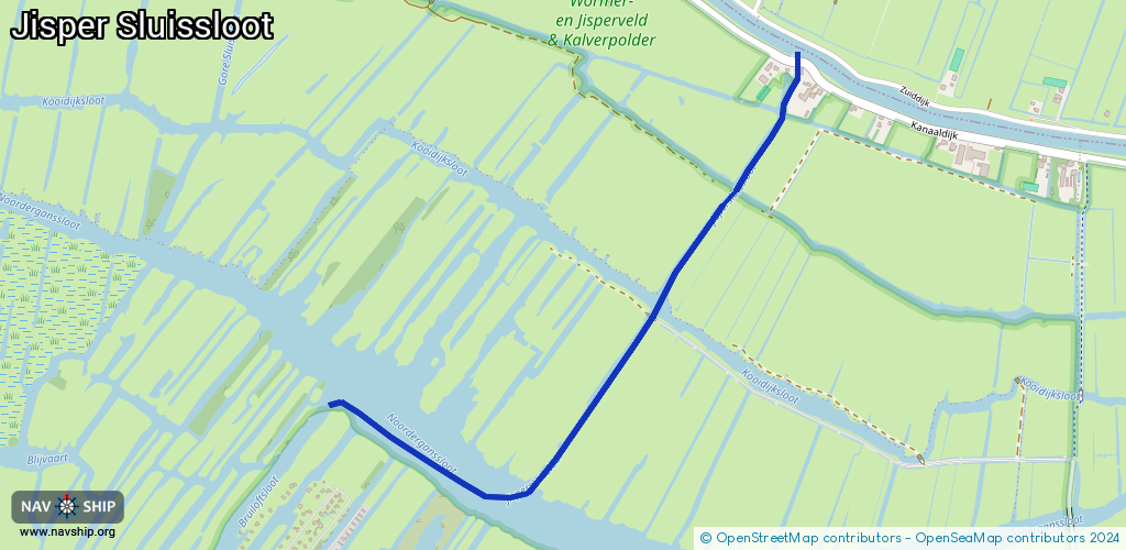 Route Jisper Sluissloot