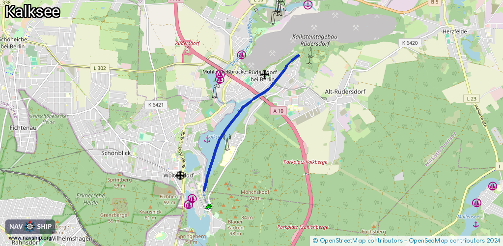 Route Kalksee
