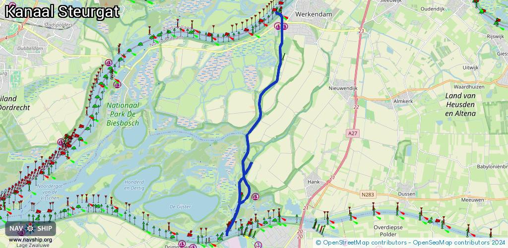 Route Kanaal Steurgat