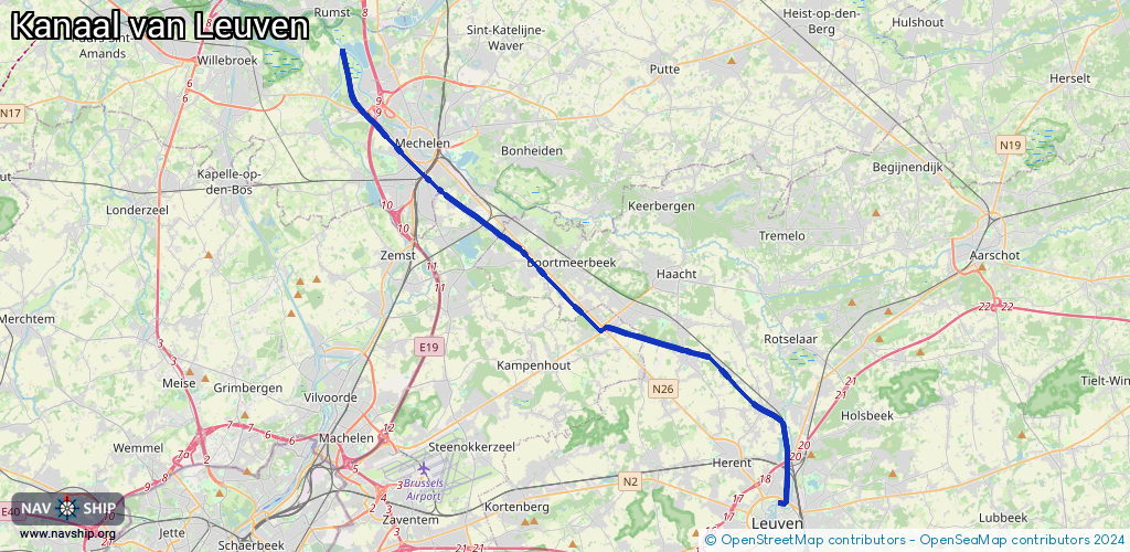 Route Kanaal van Leuven