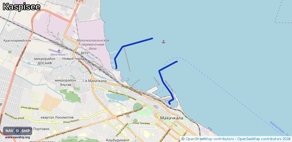 Routenverlauf Kaspisee