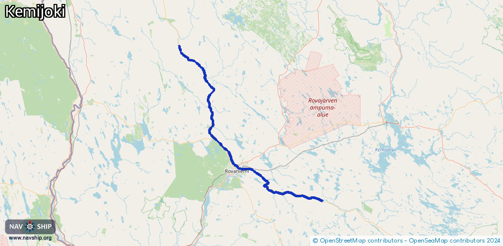 Routenverlauf Kemijoki