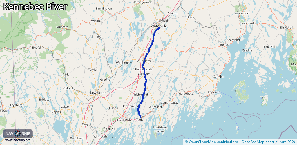 Route Kennebec River