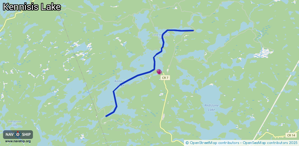 Route Kennisis Lake