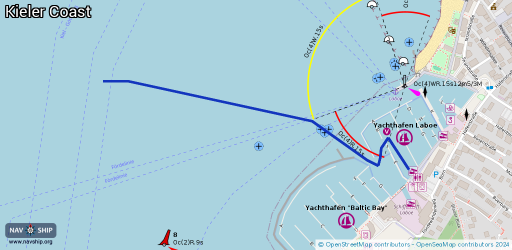 Routenverlauf Kieler Coast