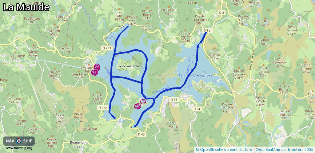 Routenverlauf La Maulde