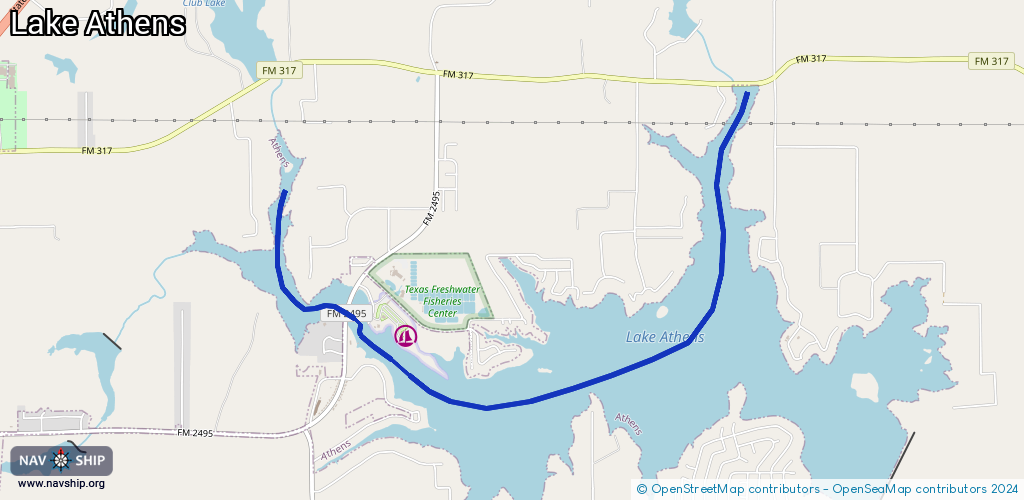 Route Lake Athens