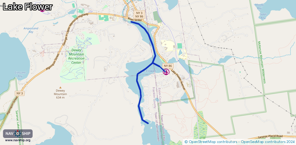 Route Lake Flower