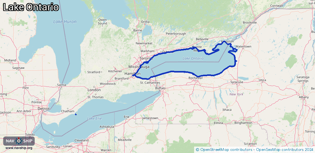 Routenverlauf Lake Ontario