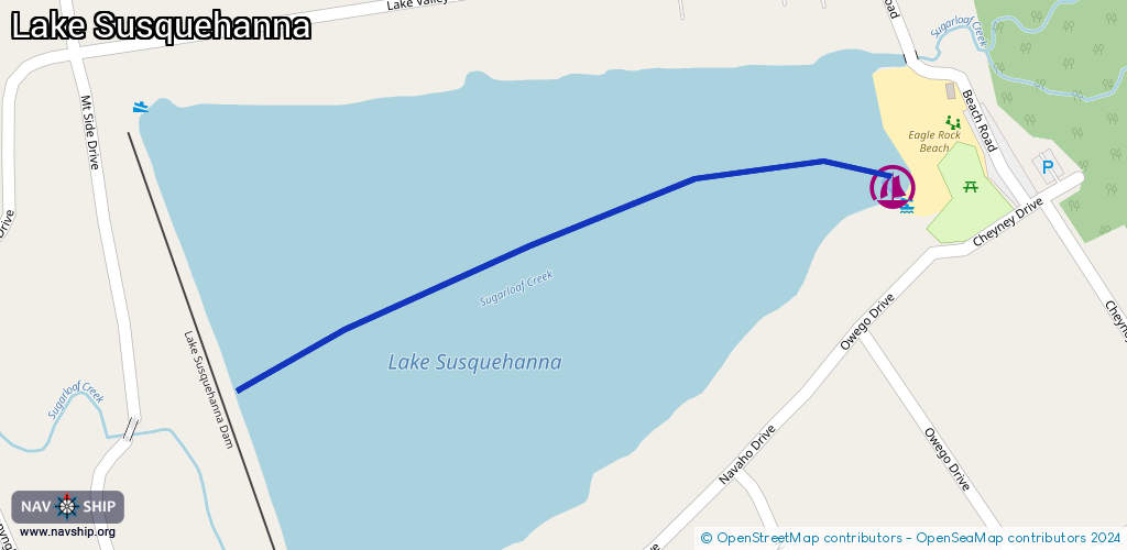 Routenverlauf Lake Susquehanna