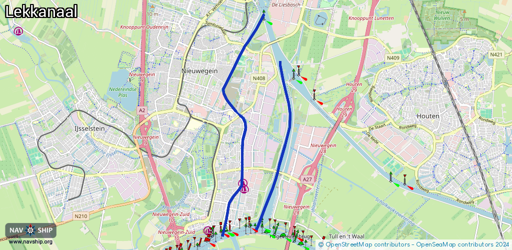 Route Lekkanaal